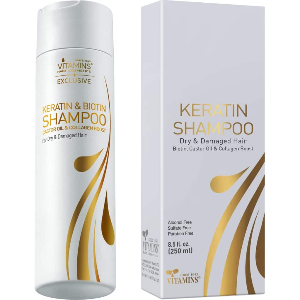 Keratin Strengthening Sulfate Free Shampoo for Dry Damaged Hair