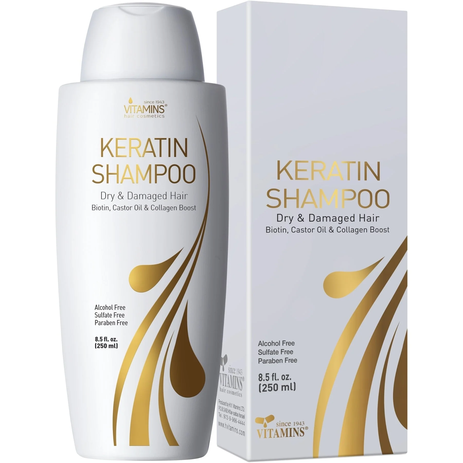 Keratin Strengthening Sulfate Free Shampoo for Dry Damaged Hair